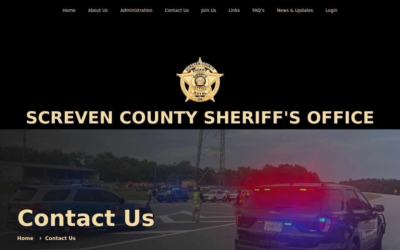 Screven County warrant inquiry contact form