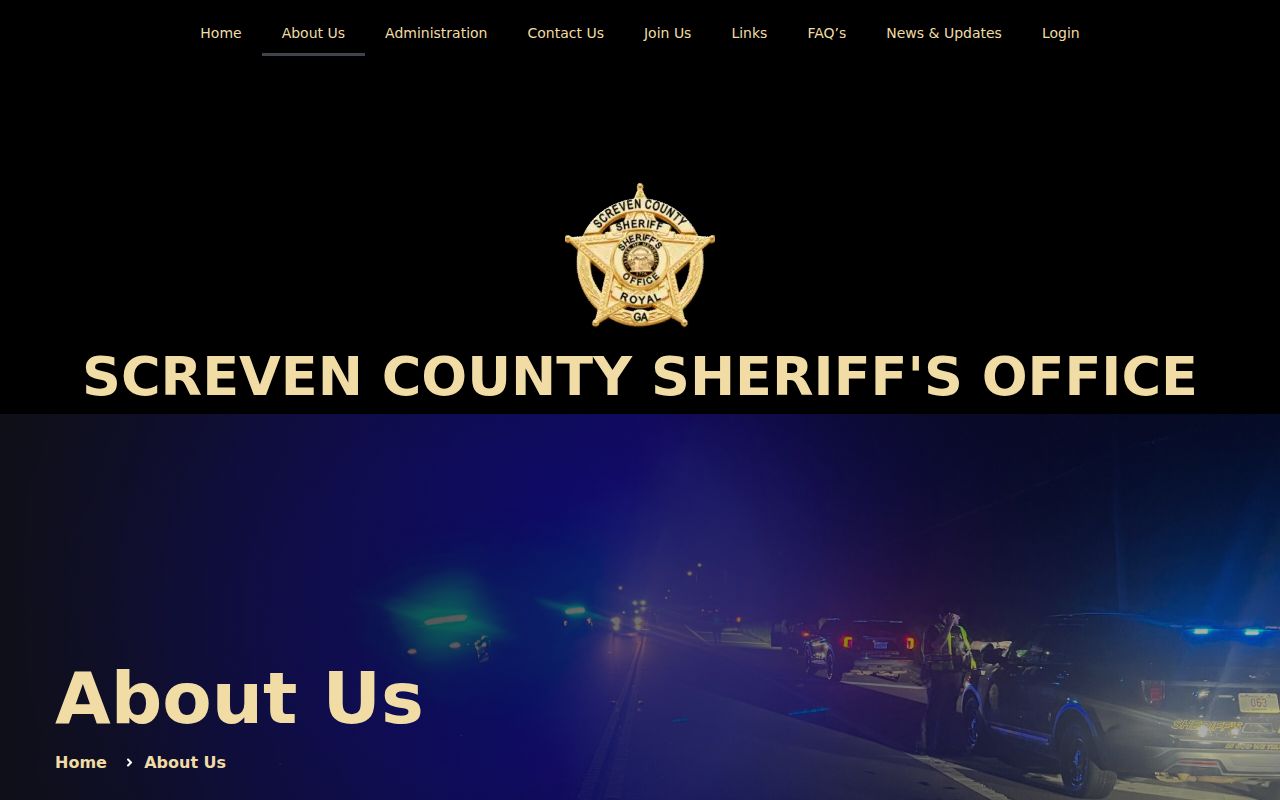 Screven County warrant service area
